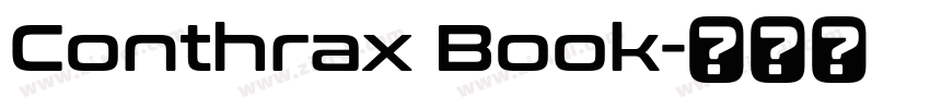 Conthrax Book字体转换